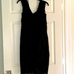 BLACK LACE ELEGANT DRESS